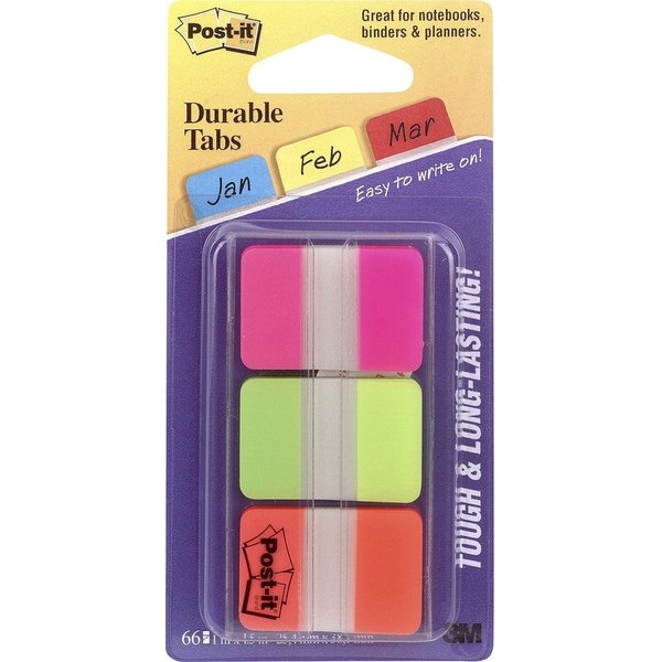 Post-It Tab, Post-It, Solid, 1"", Brite Pk MMM686PGO